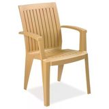 Papatya Alize Koltuk Teak - Plastik Bahçe Balkon Koltuğu