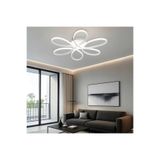 Papatya Beyaz Plafonyer Modern Gün Işığı Ledli Avize (60cm) Papatya60güneşşs