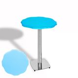 Papatya Bistro Wermodin Masa Yuvarlak 67 Cm (Kromnikel) - Turkuaz