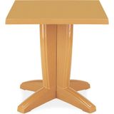 Papatya Bravo Masa Plastik Bahçe Masası Teak Kare 70 cm x 70 cm - Renkli