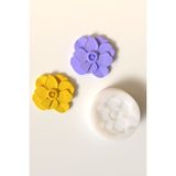 Papatya Çiçek Mum Silikon Kalıp M2 - Papatya Mum Kalıbı Soya Wax Mum Yapım Malzemeleri M2 - 1 Adet
