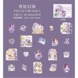 Papatya Craft O8-20 Adet Time Corner Pet Sticker - Mor