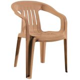 Papatya Elit Koltuk Teak - Plastik Bahçe Balkon Sandalyesi