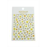 Papatya Emoji Tattoo Dövme Sticker