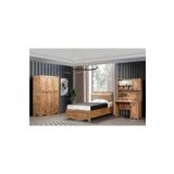 Papatya Genç Odası - 3 Kapılı Dolap, Bazalı Karyola, Masa - 120x200