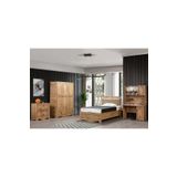 Papatya Genç Odası - 3 Kapılı Dolap, Bazalı Karyola, Masa, Şifonyer - 90x190