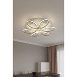 Papatya Gold Kasa 3 Renkli Kumandasız,65Cm,Oturma Odası,Yatak Odası,Salon Için Led Avize