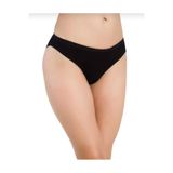 Papatya Kadın Bambu Yüksek Bel Slip Külot, 6 Adet, Siyah, L Beden Bambu Yüksek Bel Külot