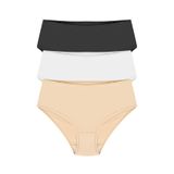 Papatya Kadın Bikini Külotu, 3'lü Paket, Karışık Renk, 38-40 Beden 0200