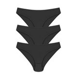 Papatya Kadın Bikini Külotu, Siyah, L/XL Beden, 12 Adet Set