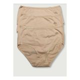 Papatya Kadın Külotu, 3'lü Paket, Ten, XL Beden MR-8555