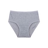 Papatya Kadın Külotu, Yüksek Bel,%100 Pamuklu, Bato, Gri, 2XL, 5'li Set