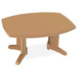 Papatya Magnum Iı Plastik Bahçe Masası 115X255 Teak