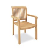 Papatya Mistral Koltuk Teak - Plastik Bahçe Balkon Sandalyesi