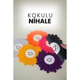 Papatya Model Kokulu Silikon Nihale Tencere Demlik Altlığı - ÇOK RENKLİ - Çok Renkli