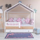 Papatya Pembe Montessori Bebek-Çocuk Uyku Seti 90X190 - Açık Pembe