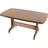 Papatya Prestige Masa Plastik Bahçe Masası Teak Dikdörtgen 88 cm x 155 cm - Kahverengi