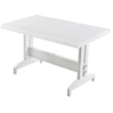 Papatya Prestige Plastik Masa Beyaz - 70X120 Bahçe Balkon Masası