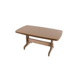 Papatya Prestige Plastik Masa Teak - 88X155 Bahçe Balkon Masası