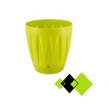 Papatya Saksı 22 Litre 2 Adet Sarı Renk Bahçe Saksı Renkli Çiçek Saksısı Yuvarlak Çiçek Saksısı sarı
