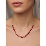 Papatya Silver 925 Ayar Rose Kaplama Turuncu Zirkon Taşlı Yıldız Kadın Gümüş Kolye