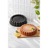 Papatya Siyah Döküm Tart Kalıbı 26 Cm