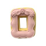 Papatya Ve Yaprak Desenli Tablo Silikon Pasta Ve Seker Hamuru Kalibi 9,5X8X1 Cm Çe-88