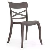 Papatya X-Sera Sandalye - Bahçe, Balkon, Mutfak Sandalyesi -Bronz Kahve