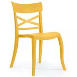 Papatya X-Sera Sandalye - Bahçe, Balkon, Mutfak Sandalyesi -Sarı