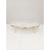 Papatya Yer Sofrası Gold Detaylı - 90 CM
