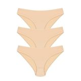 Papatya%100 Pamuk Bikini Model Külot, 3'lü Paket, Ten, M Beden