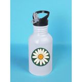 Papatyalı Baskılı Matara Suluk 600 ml - Sporcu Suluğu, Büyük Suluk, Spor Matara, Sporcu Sulukları
