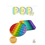 Papatyampartievi 1 Adet Gökkuşağı Popit Bubble Fidget Oyuncak - Renkli Stres Giderici Oyuncağın Yeni Sezonu Turuncu