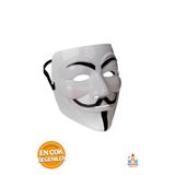 Papatyampartievi Beyaz V For Vendetta Maskesi - Yılbaşı Halloween Anonymous Cadılar Bayramı Beyaz
