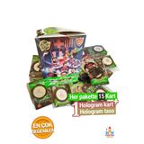 PapatyamPartiEvi Futbolcu Kartları Seti - 3 Paket 45 Kart ve 3 Taso ile Tam Donanımlı Futbol Oyunu