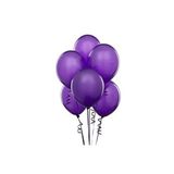 PapatyamPartiEvi Metalik Balon Mor 10 ’Lu Paket