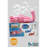 Papatyampartievi Pilli Bubble Machine Köpük Makinesi Tabancası | 50 Ml Baloncuk Likiti İle Birlikte Pembe