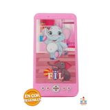 PapatyamPartiEvi Sesli Pembe Fil Figürlü Oyuncak Telefon - Pilli ve Renkli