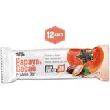 Papaya ve Kakao Aromalı Protein Bar 45 G | Protein Içeren Atıştırmalık ve Sporcu Barı | 12 Adet - 45 gr