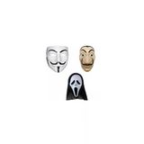 Papel Vandetta Çığlık 3 Lü Maske Parti Maskeleri Cadılar Bayramı Maskesi