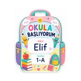 Papelia Sırt Çantası Formlu Kişiye Özel Okula Başlıyorum Öğrenci Yaka Kartı 10 Adet 8 cm