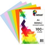 Paperart Renkli Fotokopi Kağıdı A4 5 Renk 100'lü