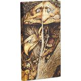 Paperblanks Mischievous Creatures Slim Çizgili Defter - Çok Renkli
