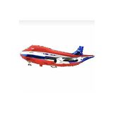 papercraft Uçak Kırmızı Folyo Balon