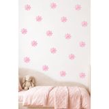 papermoods Pastel Pembe Çiçek Bebek ve Çocuk Odası Duvar Sticker - Duvar Süsü