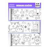 papermoods Sevimli Hayvanlar Temalı 3,75 Metre Rulo Boyama Kağıdı - Bebek Ve Çocuklar Için Eğitici Aktivite