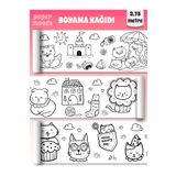 papermoods Sevimli Kediler Temalı 3,75 Metre Rulo Boyama Kağıdı - Bebek Ve Çocuklar Için Eğitici Aktivite
