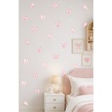 papermoods Soft Pembe Kelebek Bebek ve Çocuk Odası Duvar Sticker - Duvar Süsü