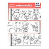 papermoods Yılbaşı Aile Temalı 3,75 Metre Rulo Boyama Kağıdı - Bebek Ve Çocuklar Için Eğitici Aktivite