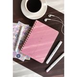 PAPERORA 2026-2027 A5 Spiralli Keten Akademik Ajanda - Şeker Pembe